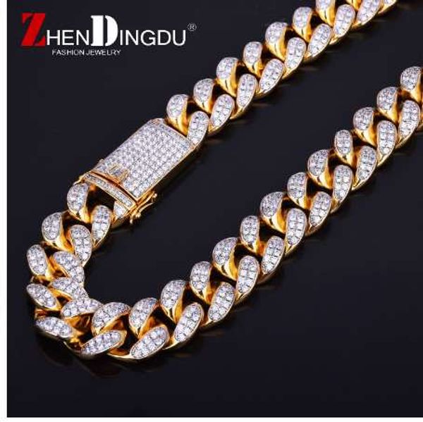 finish men's 20mm heavy iced out zircon miami cuban link necklace choker bling bling hip hop jewelry gold silver chain
finish men's 20mm heavy iced out zircon miami cuban link necklace choker bling bling hip hop jewelry gold silver chain