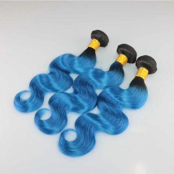 Black Blue Light Blue Human hair Body Wave Hair weaving Ombre blue/purple colors soft and natural weft hair bundles
Black Blue Light Blue Human hair Body Wave Hair weaving Ombre blue/purple colors soft and natural weft hair bundles