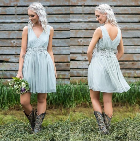 2019 v neck chiffon short country bridesmaid dresses lace applique knee length maid of honor plus size wedding guest dresses bm0140, White;pink
2019 v neck chiffon short country bridesmaid dresses lace applique knee length maid of honor plus size wedding guest dresses bm0140, White;pink