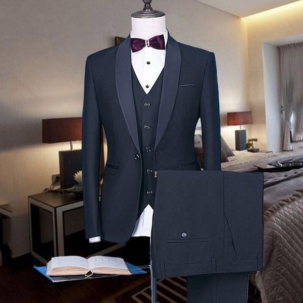 custom made men suits grey wedding groom tuxedos trim fit man blazers 3 piece jacket pants vest vintage groomsmen wear bridegroom wear, Black;gray
custom made men suits grey wedding groom tuxedos trim fit man blazers 3 piece jacket pants vest vintage groomsmen wear bridegroom wear, Black;gray