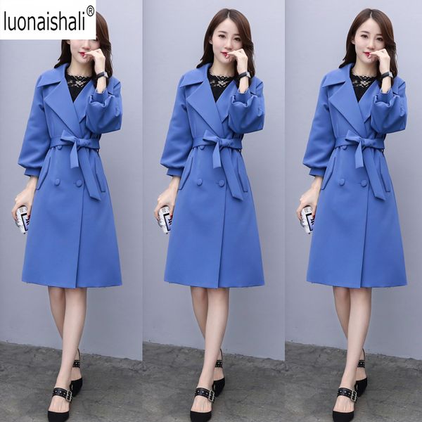 casual women coat solid spring autumn 2018 new arrival clothes blue khaki wine red overcoat lantern sleeve long belt trench coat, Tan;black
casual women coat solid spring autumn 2018 new arrival clothes blue khaki wine red overcoat lantern sleeve long belt trench coat, Tan;black