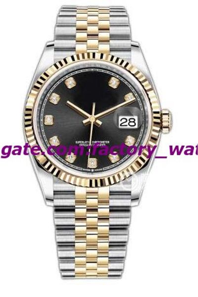 selling luxury watch new 2 tone 18k gold ss diamond black dial 36mm automatic fashion brand men's watch wristwatch, Slivery;brown
selling luxury watch new 2 tone 18k gold ss diamond black dial 36mm automatic fashion brand men's watch wristwatch, Slivery;brown
