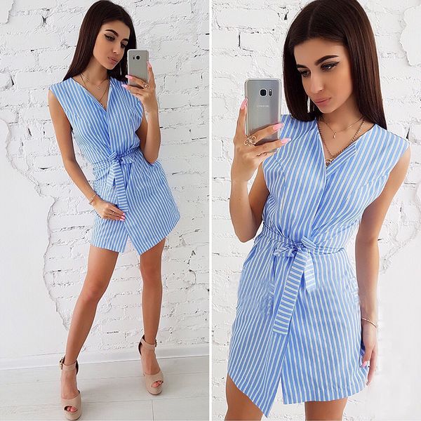 stripe dress 2018 summer new fashion belt casual v-neck sleeveless loose dress office wear women's clothing female vestidos, Black;gray
stripe dress 2018 summer new fashion belt casual v-neck sleeveless loose dress office wear women's clothing female vestidos, Black;gray