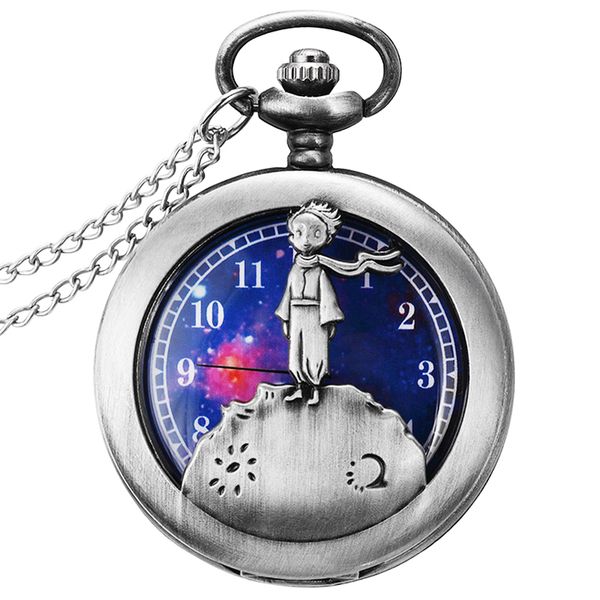vintage little prince hollow quartz pocket watch necklace bronze chain pendants cute stationary children women child colck gifts, Slivery;golden
vintage little prince hollow quartz pocket watch necklace bronze chain pendants cute stationary children women child colck gifts, Slivery;golden