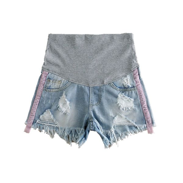 2017 spring and summer shorts pregnant women denim shorts fashion break maternal loose waist mantle pregnant clothes, White
2017 spring and summer shorts pregnant women denim shorts fashion break maternal loose waist mantle pregnant clothes, White