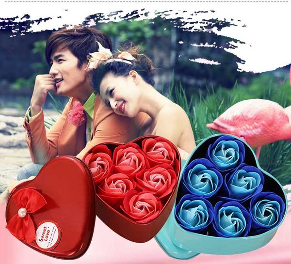 6 pcs/set rose soap with heart shaped gift box bath rose soap flower for birthday wedding valentine's day love gift wedding decoration
6 pcs/set rose soap with heart shaped gift box bath rose soap flower for birthday wedding valentine's day love gift wedding decoration