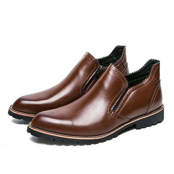 new autumn winter steampunk men ankle boots vintage style casual shoes high-cut warm motorcycle boots retro zipper burgundy, Black
new autumn winter steampunk men ankle boots vintage style casual shoes high-cut warm motorcycle boots retro zipper burgundy, Black