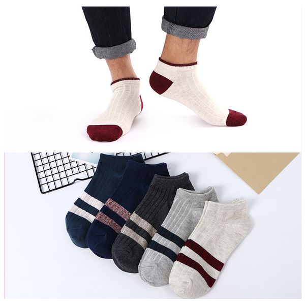 spring and summer new men's color matching striped socks casual cotton breathable men's socks, Black
spring and summer new men's color matching striped socks casual cotton breathable men's socks, Black