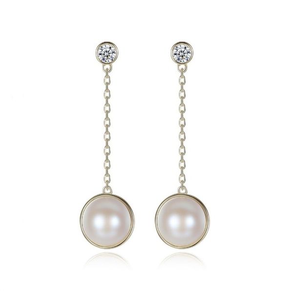 fosir 925 sterling silver drop earrings natural long tassel pearl earrings trendy engagement wedding jewelry for women christmas, Golden;silver
fosir 925 sterling silver drop earrings natural long tassel pearl earrings trendy engagement wedding jewelry for women christmas, Golden;silver