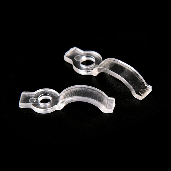 Led Strip Plastic Clip For Fixing 8mm 10mm Waterproof Ip65 3528 3014 5050 Rgb Led Strip Tape Light Bracket Clamp