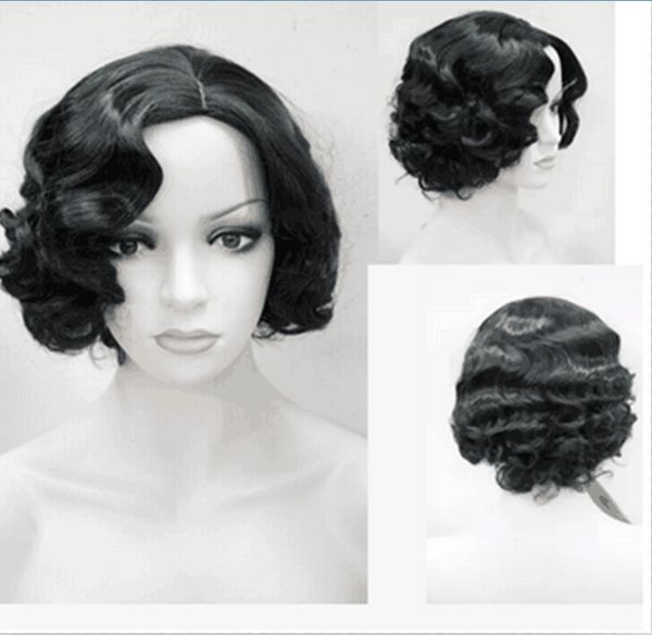 gt;>>fashion women short wavy hairstyle black color synthetic hair wigs, Black;brown
gt;>>fashion women short wavy hairstyle black color synthetic hair wigs, Black;brown