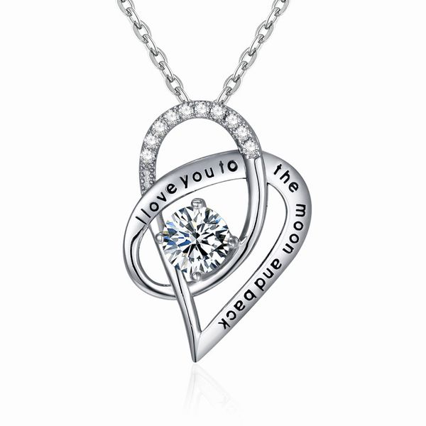 n4098 silver necklace white stone love heart pendant jewelry charm style party and wedding gift for women
n4098 silver necklace white stone love heart pendant jewelry charm style party and wedding gift for women