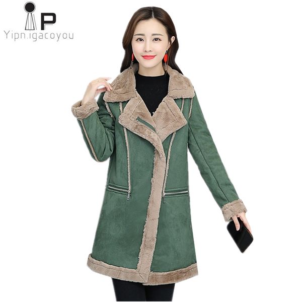 winter faux fur coat womens lambswool coat long fashion 2018 new suede jacket korean casual thicken warm female jacket overcoat, Black
winter faux fur coat womens lambswool coat long fashion 2018 new suede jacket korean casual thicken warm female jacket overcoat, Black