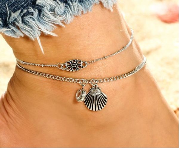 bohemian multi layer anklets fan shell shape waterdrop charm antique silver yoga ankle bracelets bohemian ankle chain, Red;blue
bohemian multi layer anklets fan shell shape waterdrop charm antique silver yoga ankle bracelets bohemian ankle chain, Red;blue