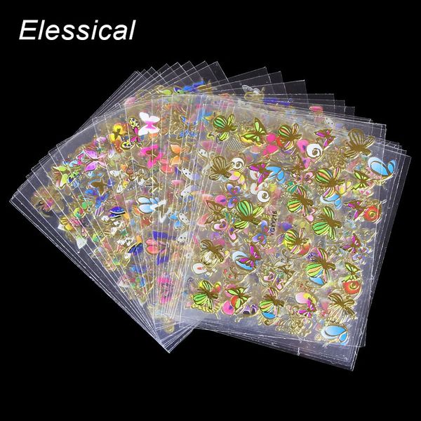 elessical 24pcs/set colorful butterfly decoration nail art stickers adesive nail decals gel varnish design manicure glitter, Black
elessical 24pcs/set colorful butterfly decoration nail art stickers adesive nail decals gel varnish design manicure glitter, Black