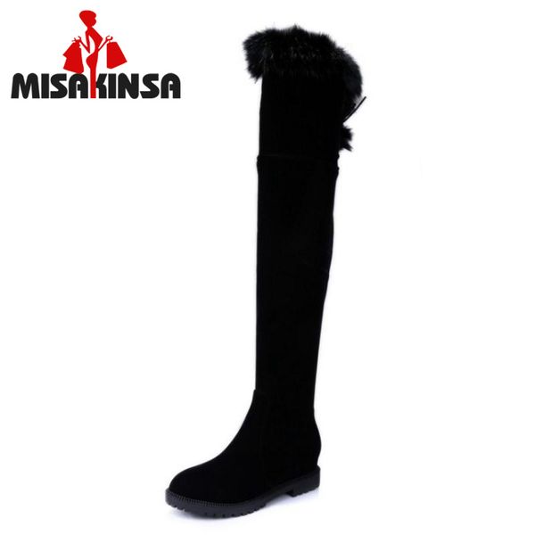 misakinsa plus size 34-45 long boots flat shoes women plush fur winter thigh high boots warm fashion shoes ladies footwear, Black
misakinsa plus size 34-45 long boots flat shoes women plush fur winter thigh high boots warm fashion shoes ladies footwear, Black