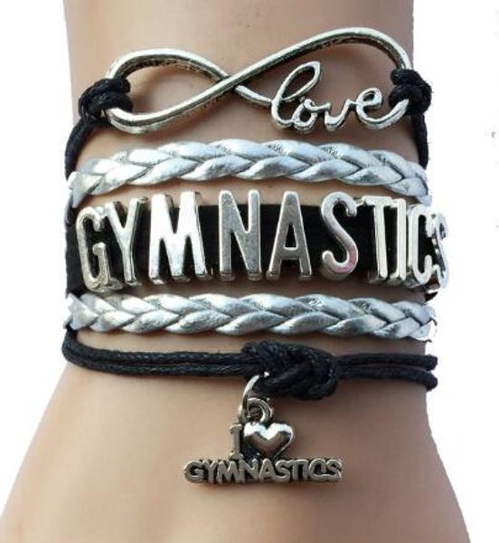 10pcs/lot new drop shipping infinity love gymnastics charm bracelet- black with silver handmade multilayer retro rectangle sports cheer, Golden;silver
10pcs/lot new drop shipping infinity love gymnastics charm bracelet- black with silver handmade multilayer retro rectangle sports cheer, Golden;silver
