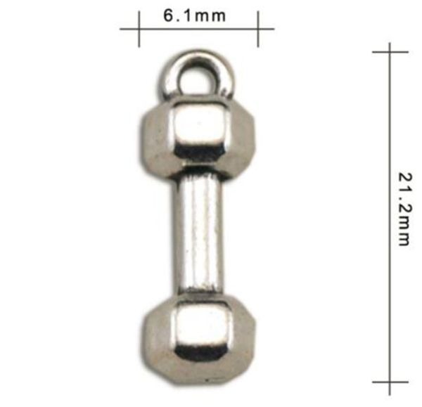 2021 6.1*21.2mm antique silver plated dumbbell pendant charms for bracelet jewelry making, Bronze;silver
2021 6.1*21.2mm antique silver plated dumbbell pendant charms for bracelet jewelry making, Bronze;silver