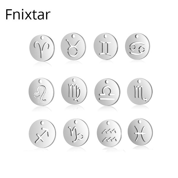 fnixtar 12mm never fade stainless steel twelve zodiac charms diy constellation mini charms jewelry making wholesale 12pcs/lot, Bronze;silver
fnixtar 12mm never fade stainless steel twelve zodiac charms diy constellation mini charms jewelry making wholesale 12pcs/lot, Bronze;silver