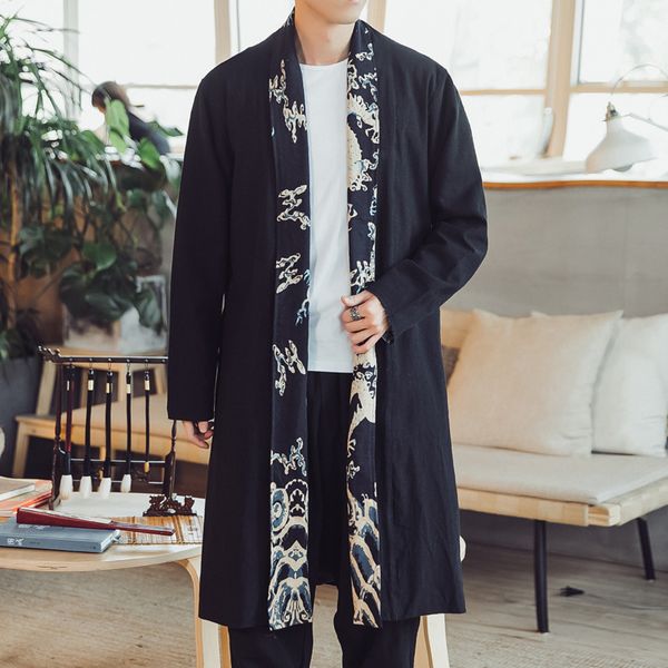 #4453 spring autumn vintage split joint kimono overcoat linen windbreaker cardigan plus size 5xl loose long trench coat men tide, Black;brown
#4453 spring autumn vintage split joint kimono overcoat linen windbreaker cardigan plus size 5xl loose long trench coat men tide, Black;brown