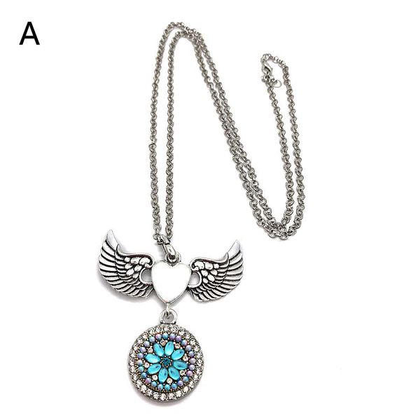 wing heart interchangeable bohemia 246 rhinestones 18mm snap button necklaces pendants diy jewelry for women men 75cm, Silver
wing heart interchangeable bohemia 246 rhinestones 18mm snap button necklaces pendants diy jewelry for women men 75cm, Silver