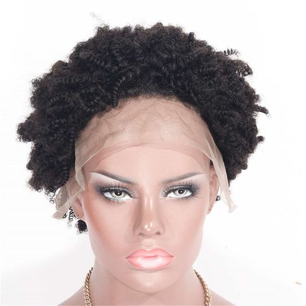 kinky curly lace front wigs pre plucked natural hairline malaysian short human hair wig 10 inch, Black;brown
kinky curly lace front wigs pre plucked natural hairline malaysian short human hair wig 10 inch, Black;brown