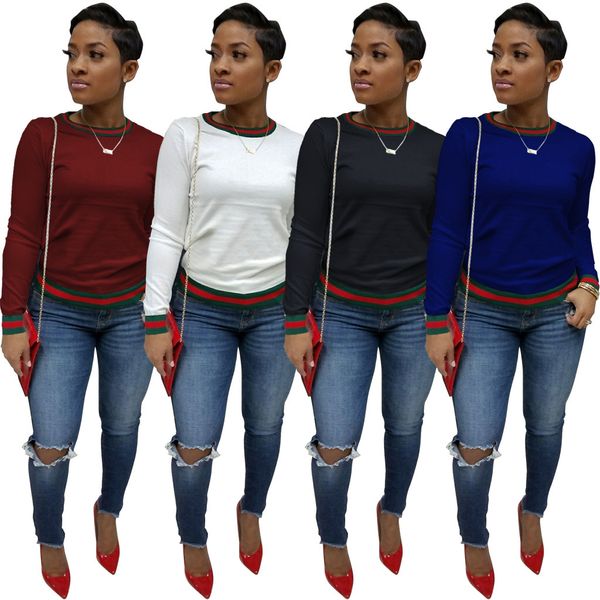 Casual Long Sleeve T-Shirts Womens Spring Autumn Crew Neck Striped Design Tshirts Woman Fashion Tops Clothing
Casual Long Sleeve T-Shirts Womens Spring Autumn Crew Neck Striped Design Tshirts Woman Fashion Tops Clothing