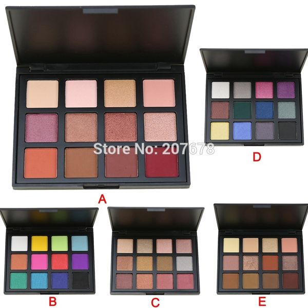 

12 color eyeshadow pallete attractive scenery brand eye shadow matte nature shimmer smoky make up palette set cosmetics 5 model