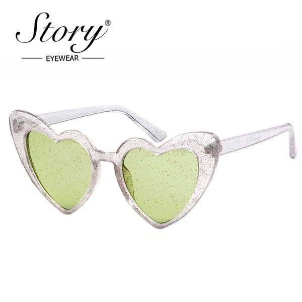 story 2018 fashion crystal lover heart glitter sunglasses women men brand designer cateye love sunglasses 90s shades female, White;black
story 2018 fashion crystal lover heart glitter sunglasses women men brand designer cateye love sunglasses 90s shades female, White;black
