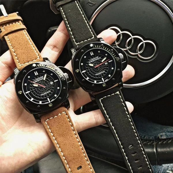 Top brand Men's LUMNOR LOGO Size 44mm men Watch luxury Classic High quality Calf Leather watch Relogio clock brand Wristwatches
Top brand Men's LUMNOR LOGO Size 44mm men Watch luxury Classic High quality Calf Leather watch Relogio clock brand Wristwatches