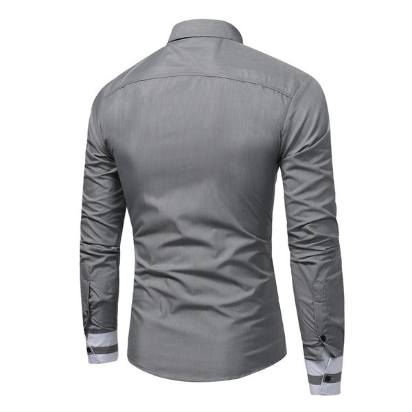 fashion single breasted casual shirt slim casual solid color long sleeve men 's shirt slim shirt men 's camisa masculina size xxxl, White;black
fashion single breasted casual shirt slim casual solid color long sleeve men 's shirt slim shirt men 's camisa masculina size xxxl, White;black
