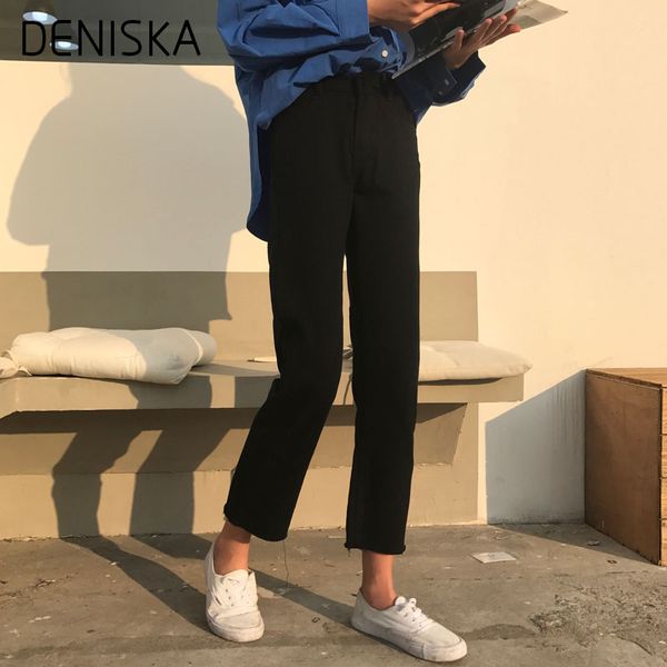 deniska 2018 new arrival black avaliable jeans with high waist mid elastic straight ankle length pants tassel fringe jea, Blue
deniska 2018 new arrival black avaliable jeans with high waist mid elastic straight ankle length pants tassel fringe jea, Blue