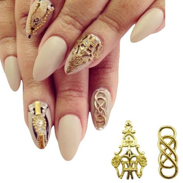 10pcs alloy nail art gold 3d nails decorations new arrive beautiful charms decorations nails yx130, Silver;gold
10pcs alloy nail art gold 3d nails decorations new arrive beautiful charms decorations nails yx130, Silver;gold
