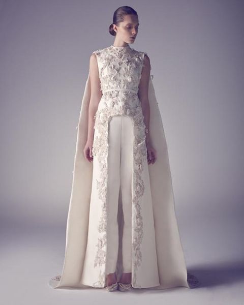 2019 new christmas wedding dresses custom made factory sale two pieces backless bridal gowns appliques lace wedding dress whithout pants, White
2019 new christmas wedding dresses custom made factory sale two pieces backless bridal gowns appliques lace wedding dress whithout pants, White
