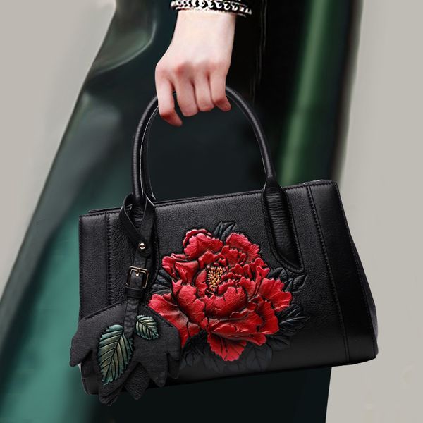 national style exquisite flower handbag leather zipper shoulder crossbody bag elegant women banquet fashion handle bags
national style exquisite flower handbag leather zipper shoulder crossbody bag elegant women banquet fashion handle bags