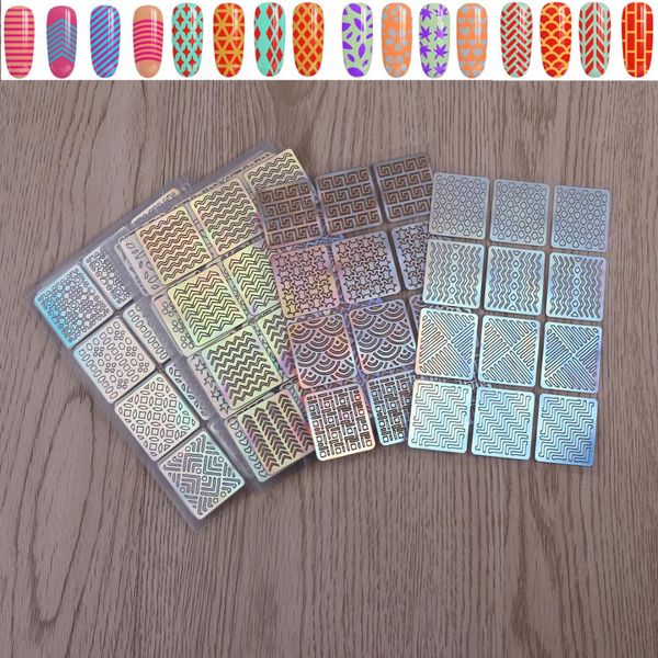 etereauty 24pcs diy nail decals stickers stamping plates stencils stickers girls nail art stamper adhesives guides patterns, Black
etereauty 24pcs diy nail decals stickers stamping plates stencils stickers girls nail art stamper adhesives guides patterns, Black