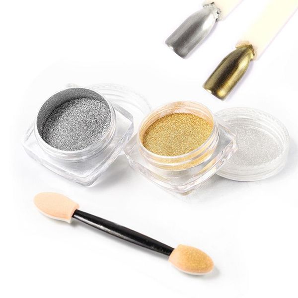 1pcs mirror effect polishing for nail art glitter manicure decoration nail powder gold silver plating metal powder, Silver;gold
1pcs mirror effect polishing for nail art glitter manicure decoration nail powder gold silver plating metal powder, Silver;gold