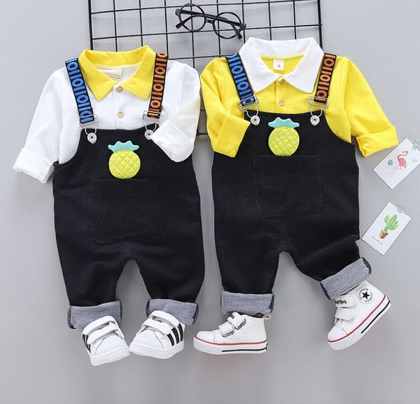 children's clothing wholesale 2018 autumn new children's cute long-sleeved bib two-piece boys and girls casual children's clo, White
children's clothing wholesale 2018 autumn new children's cute long-sleeved bib two-piece boys and girls casual children's clo, White
