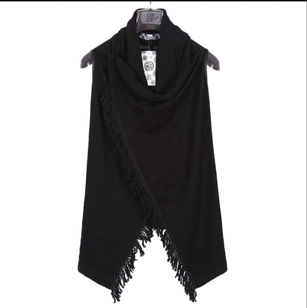 m-xxl 2018 new men's clothing hair stylist gd fashion street punk knitwear cloak vest cardigan plus size singer costumes, Black;white
m-xxl 2018 new men's clothing hair stylist gd fashion street punk knitwear cloak vest cardigan plus size singer costumes, Black;white