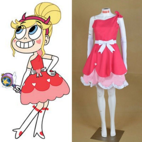 new star cosplay costume from star vs. the forces of evil cosplay costume, Black;red
new star cosplay costume from star vs. the forces of evil cosplay costume, Black;red