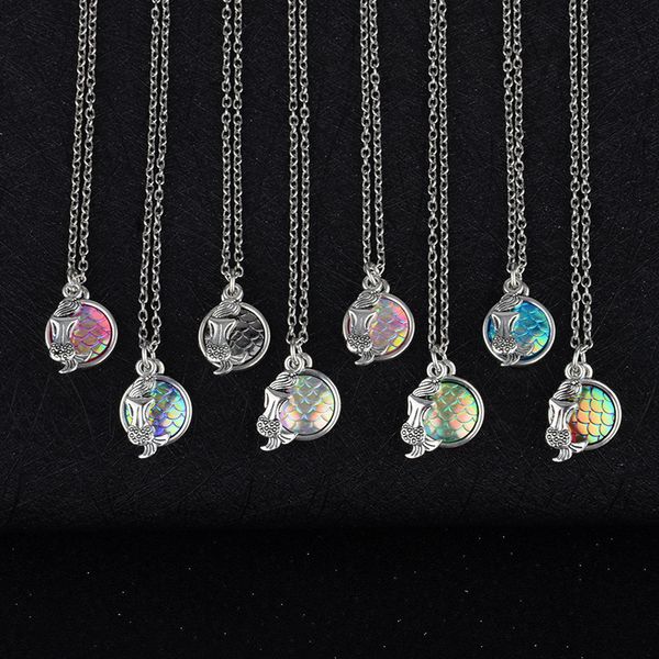 wholesale ocean series multicolor jewelry mermaid & mermaid scale necklace charm mermaid pendant necklace birthday gift d777s, Silver
wholesale ocean series multicolor jewelry mermaid & mermaid scale necklace charm mermaid pendant necklace birthday gift d777s, Silver