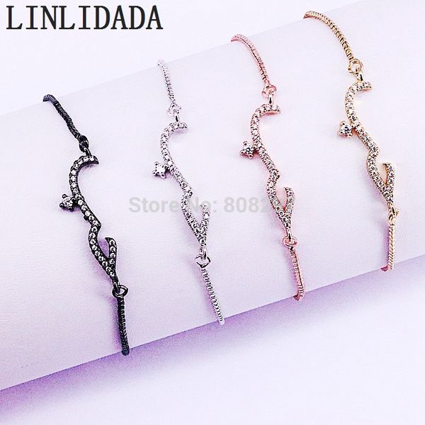 10pcs micro pave cz zirconia women charm connector bracelets fashion jewelry in 4 colors, Black
10pcs micro pave cz zirconia women charm connector bracelets fashion jewelry in 4 colors, Black