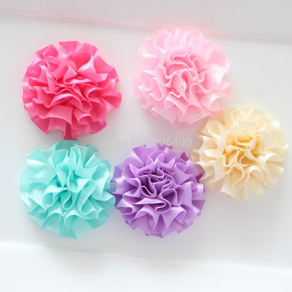 diy flower ruffled ribbon flower hair flat back for kids, Golden;white
diy flower ruffled ribbon flower hair flat back for kids, Golden;white