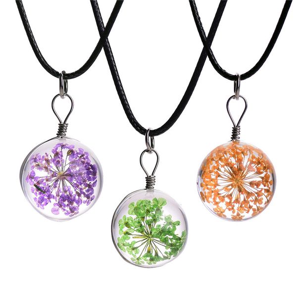 roliko romantic rope choker necklace glass jewelry for women gift fashion dry flower pendant necklaces, Golden;silver
roliko romantic rope choker necklace glass jewelry for women gift fashion dry flower pendant necklaces, Golden;silver