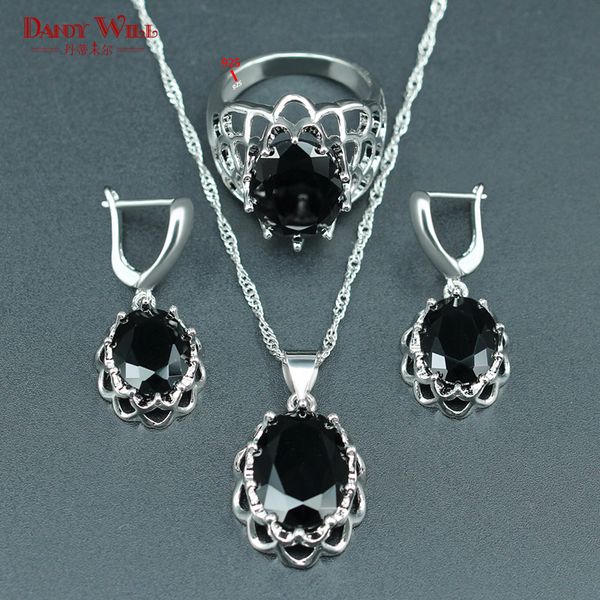 super black crystal wedding jewelry 925 silver bridal jewelry set for women necklace earrings rings pendants, Slivery;golden
super black crystal wedding jewelry 925 silver bridal jewelry set for women necklace earrings rings pendants, Slivery;golden