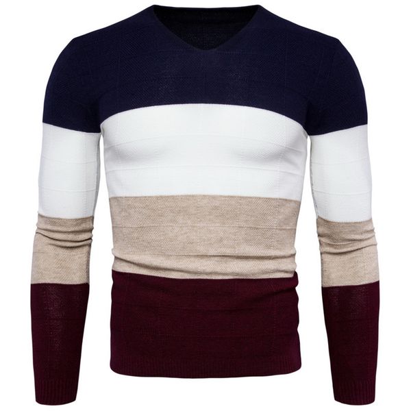 spring autumn new mens pullover knitting mens sweaters casual sweater v-neck four-color stitching knitwear 2colours, White;black
spring autumn new mens pullover knitting mens sweaters casual sweater v-neck four-color stitching knitwear 2colours, White;black