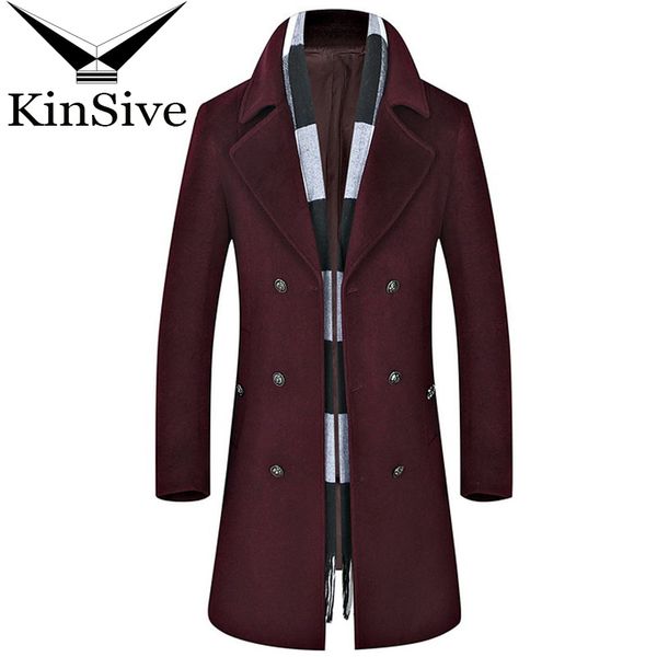 winter coat men formal business mens long overcoat wool blend jacket double breasted man cashmere trench coat 2018, Black
winter coat men formal business mens long overcoat wool blend jacket double breasted man cashmere trench coat 2018, Black
