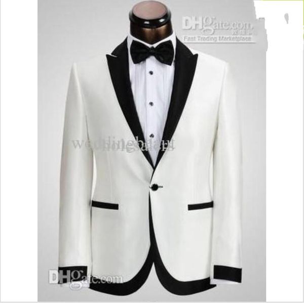 new custom made one button groom tuxedos man peak black lapel groomsmen men wedding suits bridegroom (jacket+pants+tie) 95, Black;gray
new custom made one button groom tuxedos man peak black lapel groomsmen men wedding suits bridegroom (jacket+pants+tie) 95, Black;gray