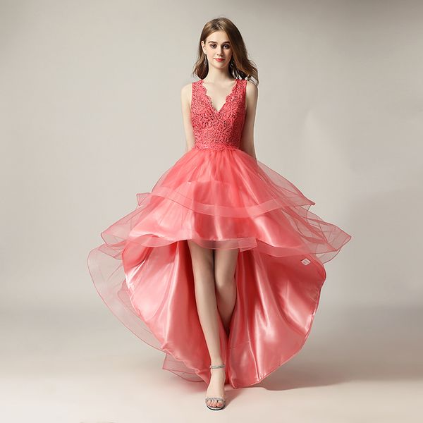 back button tulle sweety ever pretty homecoming dresses with v neck hi-lo and lace party and prom dresses, Blue;red
back button tulle sweety ever pretty homecoming dresses with v neck hi-lo and lace party and prom dresses, Blue;red