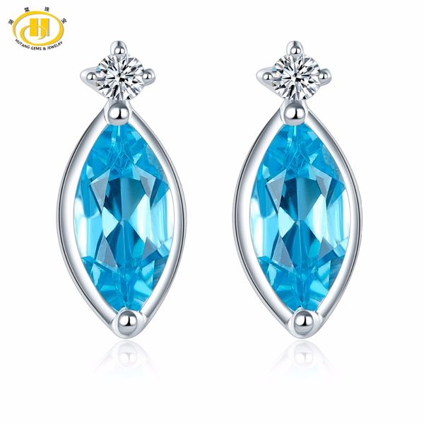 hutang earrings 1.29ct natural gemstone swiss blue z solid 925 sterling silver fine stone jewelry for women's gift new, Golden;silver
hutang earrings 1.29ct natural gemstone swiss blue z solid 925 sterling silver fine stone jewelry for women's gift new, Golden;silver